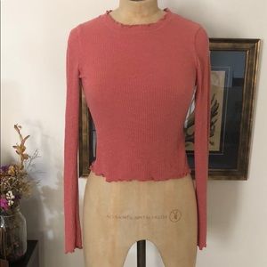 Abercrombie and Fitch long sleeve rib knit top